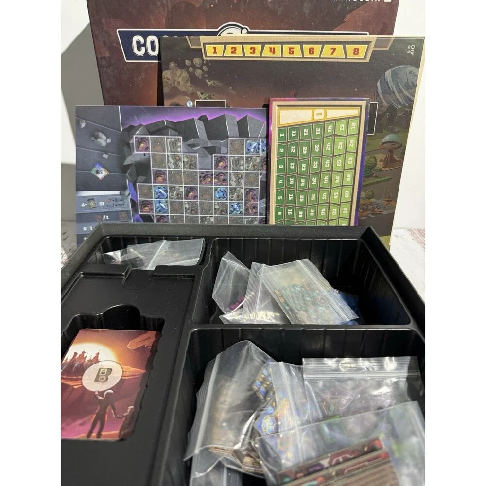 Floodgate Games Cosmic Colonies Space Board Game Complete Game 1P Ages 8+